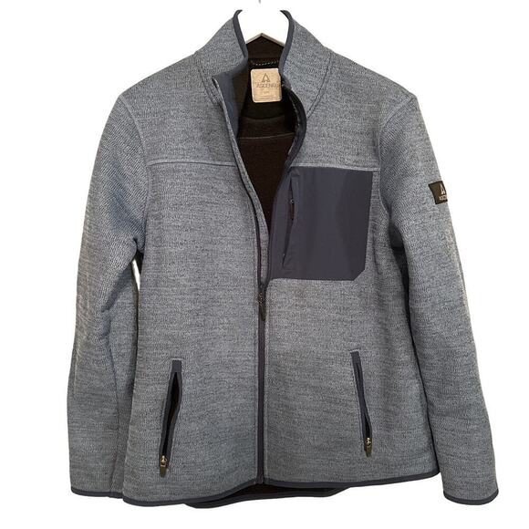 Ascend Size Large Blue Grey Full Zip Jacket Heather Casual Outdoor Hiking - Picture 1 of 10